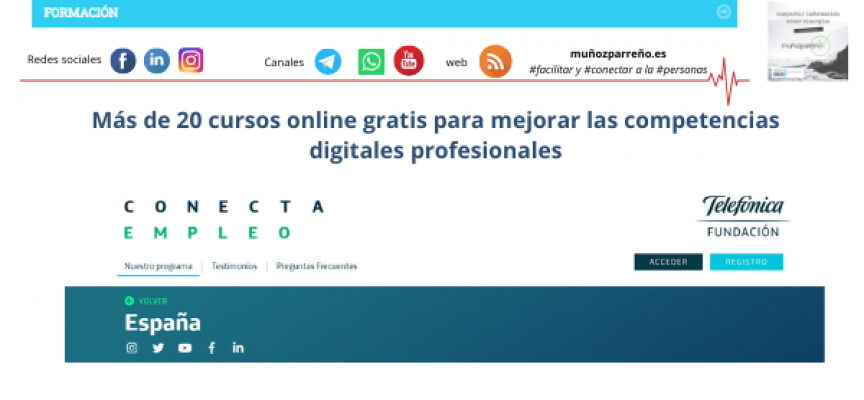 Más de 20 cursos online gratis para mejorar las competencias digitales profesionales