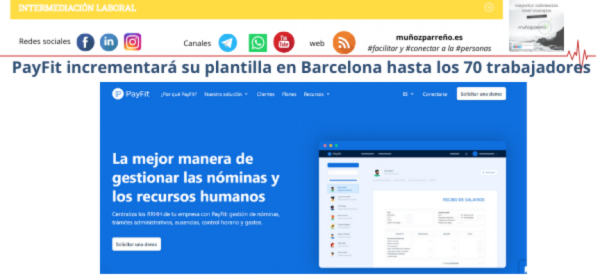 PayFit incrementará su plantilla en Barcelona hasta los 70 trabajadores
