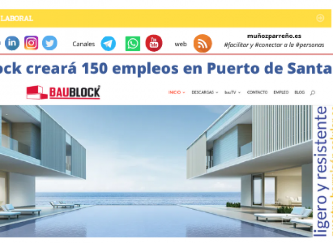 Baublock creará 150 empleos en Puerto de Santa María