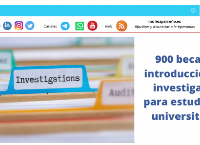 900 becas de introducción a la investigación para estudiantes universitarios