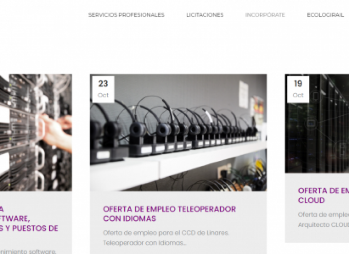 El Centro de Competencias Digitales de Renfe creará 200 empleos en Linares (Jaén)