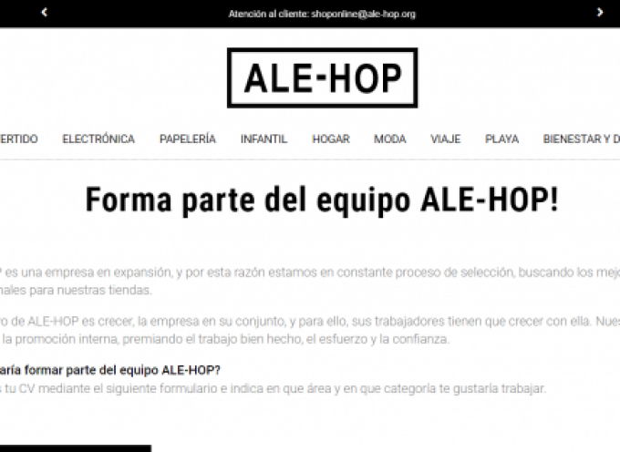 Ale-Hop creará más de 100 puestos de trabajo en sus nuevas instalaciones de Oliva