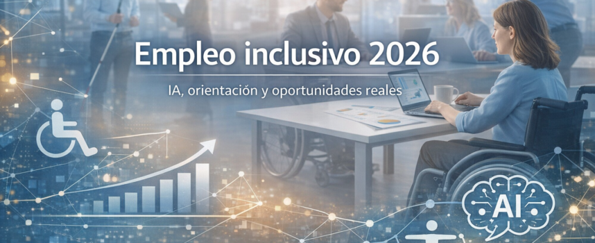 El empleo, prioridad del 90,6% de las personas con discapacidad para 2026: IA, empleabilidad inclusiva y orientación laboral con propósito