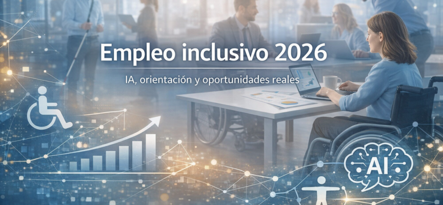 El empleo, prioridad del 90,6% de las personas con discapacidad para 2026: IA, empleabilidad inclusiva y orientación laboral con propósito
