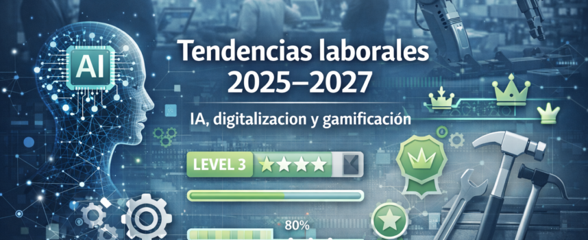 Tendencias laborales 2025–2027: digitalización, IA y gamificación