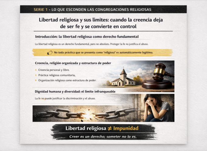 Libertad religiosa y sus límites: cuando la creencia deja de ser fe y se convierte en control