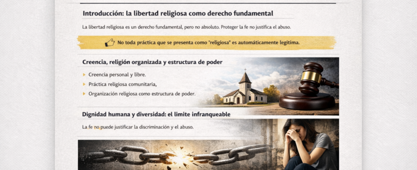 Libertad religiosa y sus límites: cuando la creencia deja de ser fe y se convierte en control