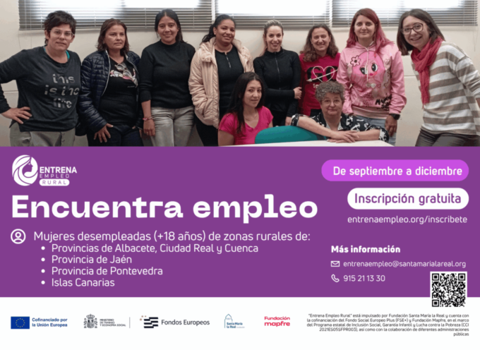 Entrena Empleo Rural abre una nueva convocatoria para mujeres en desempleo
